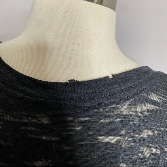 Free People We The Free Black Sheer Top Size S - Picture 4 of 7